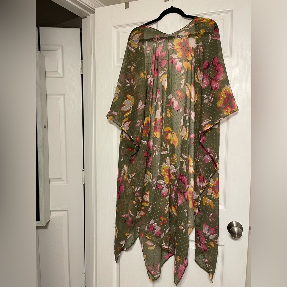 Floral Kimono Cover-Up